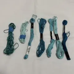 cosmo 刺繍糸 ブルー系 7本セット