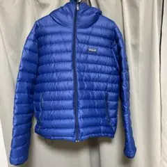 patagonia ダウンセーターフーディー 青 Sサイズ