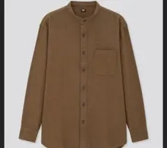 【UNIQLO】フランネルスタンドカラーシャツ