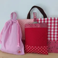 レッスンバッグ☆絵本バッグ☆入園グッズ☆キルティングバッグ☆