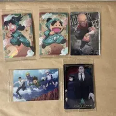 忍たま乱太郎とHUNTER×HUNTERのカード　5枚セットです。