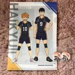 ハイキュー くら寿司コラボ 日向翔陽 缶バッジ クリアファイルセット