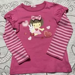 美品♡ミキハウスホットビスケッツ♡ 重ね着トップス♡１１０