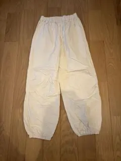 SM2 ホワイト ワークパンツ ゴムウエスト