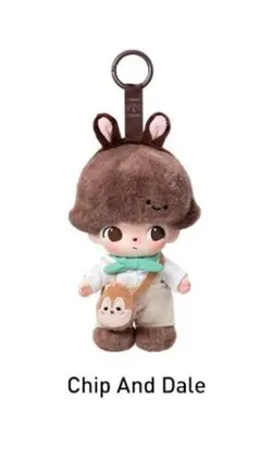DIMOO WORLD × DISNEY ぬいぐるみキーチェーン チップ デール