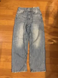 ZARA ライトブルー バギーデニム