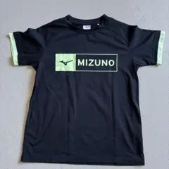 MIZUNO Tシャツ ブラック×ライムグリーン 150cmのサムネイル