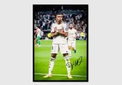 A4 額付き ポスター キリアン エムバペ Kylian Mbappe エンバぺのサムネイル