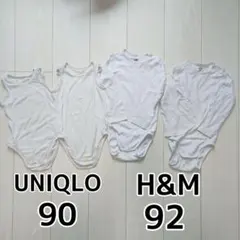 UNIQLO メッシュ H&M 長袖 ロンパース 肌着 4枚セット