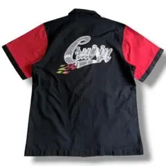 古着 00s cruisin usa ボーリングシャツ トランプ 黒 赤 L - メルカリ