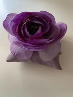 紫色の花デザイン リングピロー