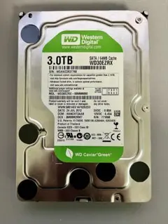 WD 3TB 内蔵ハードディスク WD30EZRX 使用時間24575H