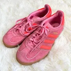 adidas アディダス ガゼル インドア W ピンク オレンジ 23.5cm