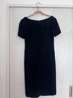 INED ブラック ワンピース 半袖　フォーマル　セレモニー