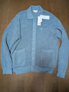 LACOSTE リラックスフィット カーディガン ブルー サイズ5