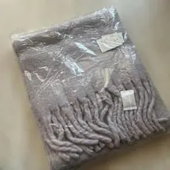 【最終価格】GRL 起毛フェイクウールフリンジボリュームマフラー[fo1250]