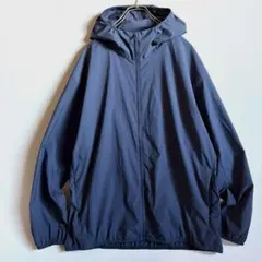 UNIQLO ポケッタブルUVカットパーカ/NANODESIGN ネイビーXL