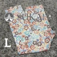 エンブロイダリーレギンス　マルチピンク