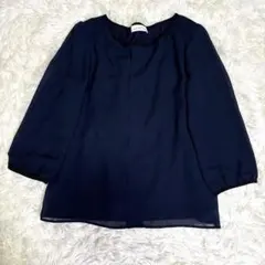 GREEN LABEL RELAXING カットソー ブラウス ネイビー フリーのサムネイル