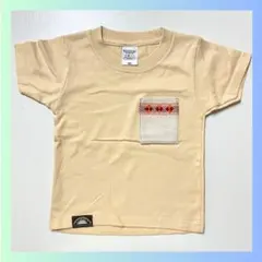 新品　子供服　Tシャツ　100cm クリーム色　ベージュ　刺繍　キッズ　トップス