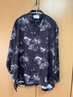 美品STUDIOUS 花柄フラワープリントオーバーサイズシャツ