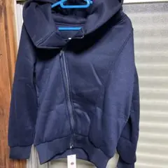 ネイビー　ジップアップトレーナー　ブルゾン