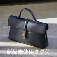 VIS ひねり金具ワンハンドルミニショルダーバッグ　ブラック