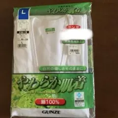 GUNZE やわらか肌着 半袖U首 1枚　Lサイズのサムネイル