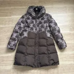 訳あり美品☆Colline jardin/コリーヌジャルダン☆花柄混ダウンコート