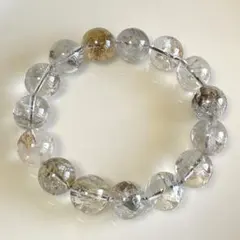 ヘマトイドクォーツ 大粒天然石 ブレスレット 胶花/膠花 - メルカリ
