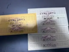 ゼビオホールディングス　株主優待券　20%割引券　1枚ほか