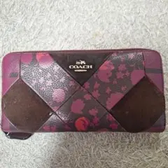 COACH フラワーパターン 長財布