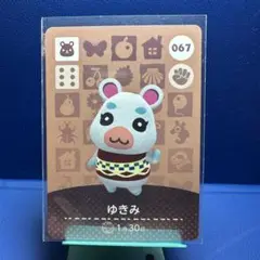 【住民】どうぶつの森 amiiboカード 067 ゆきみ アミーボ あつ森