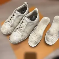 箱・保存袋付きErmenegildo Zegna スニーカー 白 - メルカリ