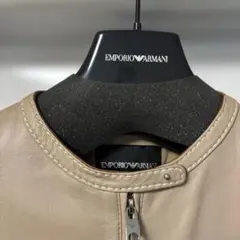 EMPORIO ARMANI ベージュレザージャケットのサムネイル