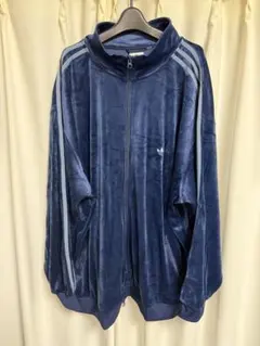 adidas アディダス　ベロアトラックジャケット　ネイビー　5XL