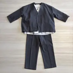 【再出品】riziere グレー フォーマルスーツ 110cm 3点セット
