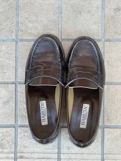 HARUTA ブラウン レザー ローファー