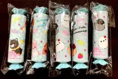 ふくふくシマエナガ ＆ 豆しば三兄弟 キャンディマーカーペン 5本セット