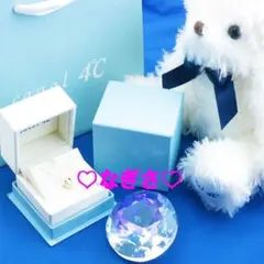 新品未使用 カナル4°C(カナルヨンドシー) シルバーネックレス　ハート　ピンク