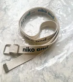 niko and ... ベルト　ロゴ入り