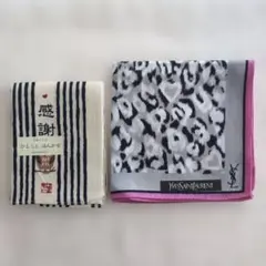 YSL　ひとことはんかち「感謝」 2枚セット
