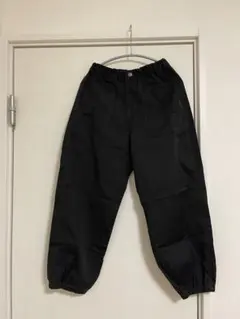 GU ワイドワークジョガーパンツ 150 ブラック