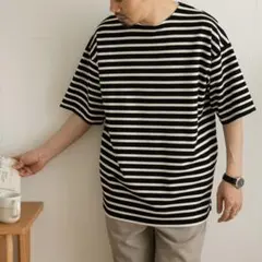 新品 アーバンリサーチ オーバーサイズボーダー 半袖Tシャツのサムネイル