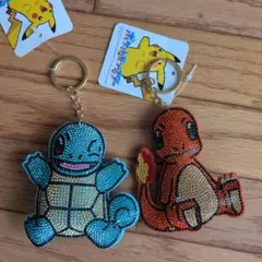 ポケモン ゼニガメ、ヒトカゲキラキラ キーホルダーのサムネイル