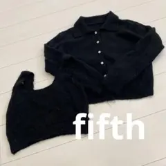 fifth 衿付ニットxビスチェセット