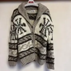 ウール100% カウチンカーディガン　Sサイズ