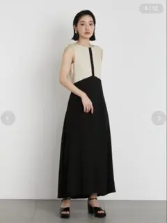 【即購入歓迎】Lilly brown バックパールワンピース