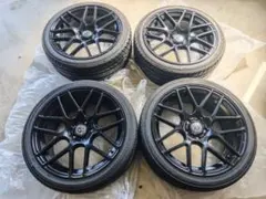 VENATICI 18インチ　ホイール、タイヤ ダイナスティ ヴェルヴェットV7 ブラックポリッシュ 18インチ 【厳選
