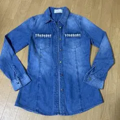 Rady ビジュー付きデニムシャツ Mのサムネイル